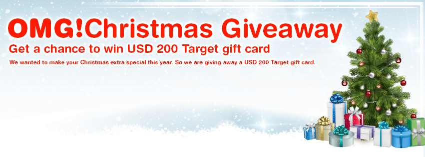 OMG! Christmas Giveaway 2015 - Win USD 200 Target Gift Card